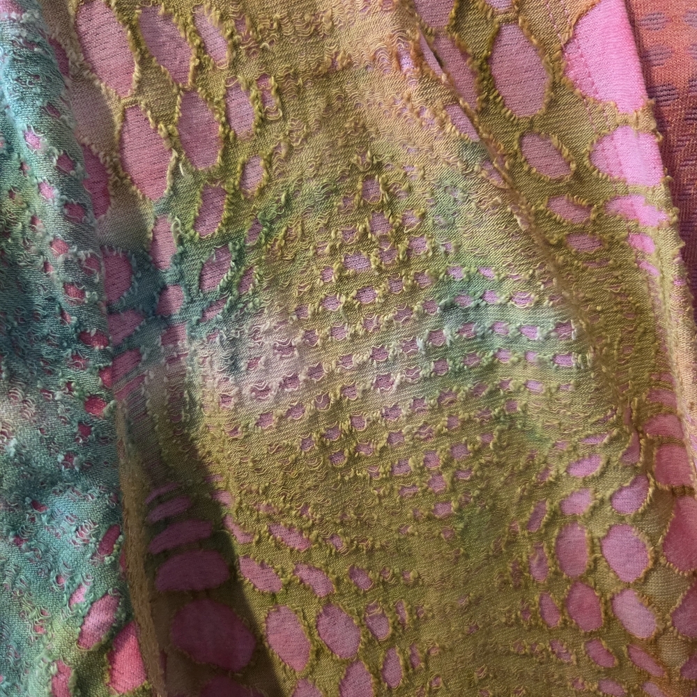 Love J Multicolor Long Knit Duster Cardigan Large - Picture 6 of 6